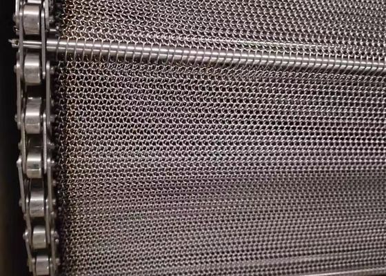Metal Flex Blacking Conveyor Belt Wire liso Mesh Automatic 201 de aço inoxidável