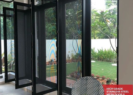 Ecrã de segurança revestido por epoxi preto para janela