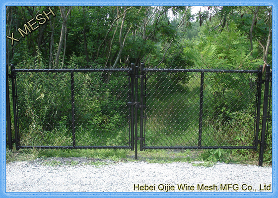 Revestimento de vinil revestido em vinil com portão de cerca com fio de aço galvanizado Ajustado Backyards
