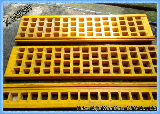 Urethane Vibrating Sieve Screen Amarelo Cor Fit Aggregate Ore Processing