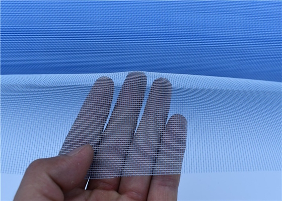 Tela invisível da janela do mosquito do polímero branco azul para a largura de 0,5-3M