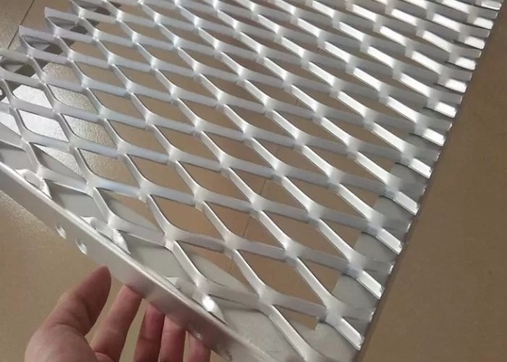 Malha expandida revestida pó do metal da decoração alumínio home para a fachada de construção