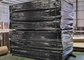 Painéis provisórios portáteis revestidos da cerca do metal do PVC com pés de aço 6' X 8' tamanho