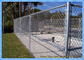 11 Gauge Chain Link Fence Fabric Hot Dipped Galvanized Steel Wire / Posts