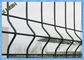 painéis de proteção curvados 3D da cerca da rede de arame de aço revestida do PVC para a alta segurança