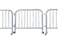 O clássico galvanizou as barreiras de aço do controle de multidão da barricada/metal