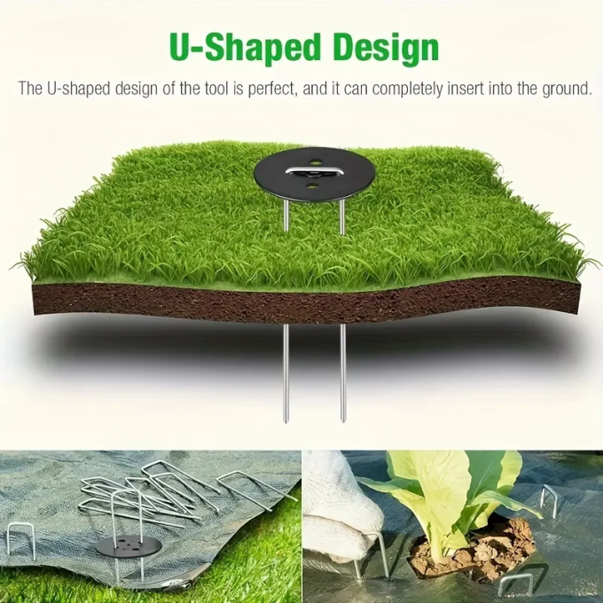 Rede de insetos Fixação Peg Turf Fixação SOD Staples aço galvanizado prego jardim 1