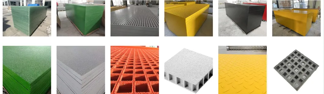Grelha Moldada de Fibra de Vidro/PRFV Malha Quadrada 20*20*40 Alta Resistência à Corrosão 8