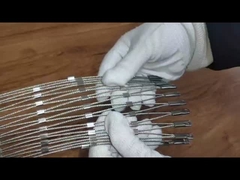 T316 3 mm Arquitetura de malha de arame tecido Decoração de fachadas de edifícios Revestimento