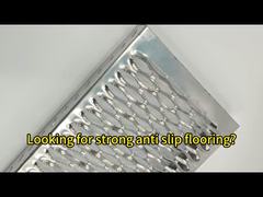 Chapa Galvanizada por Imersão a Quente Malha Metálica Perfurada Grelha de Segurança Passarela Anti-Ferrugem