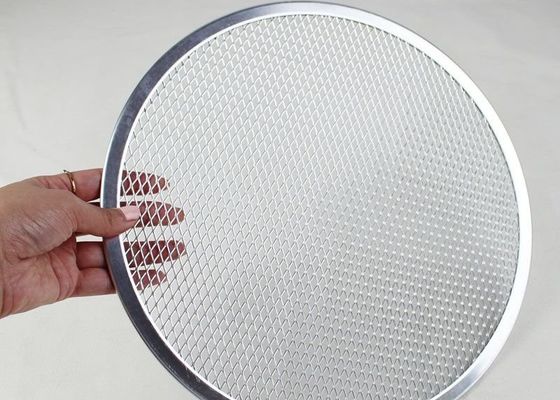 7 / O fio Mesh Pizza Pan Aluminum Alloy de 12/13/15/20 polegadas engrossa