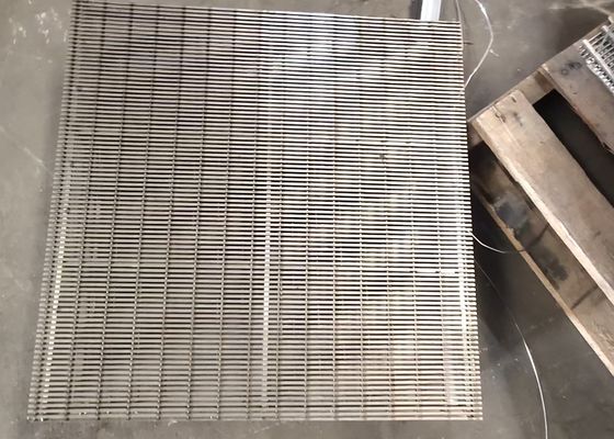 Tecido simples Forma de buraco hexagonal 610 * 610 PU Poliuretano 80-95 Shore A Wedge Wire Mesh