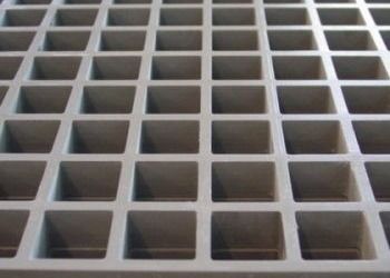 Grelha de Fibra de Vidro FRP de Material de Grau Industrial Ecológico Estético Antiderrapante