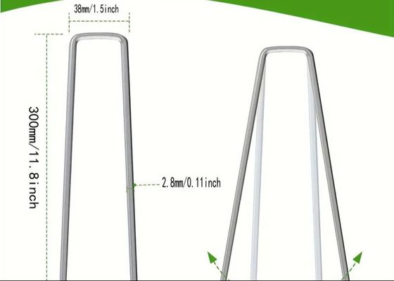 Grampos de paisagem galvanizados em forma de U