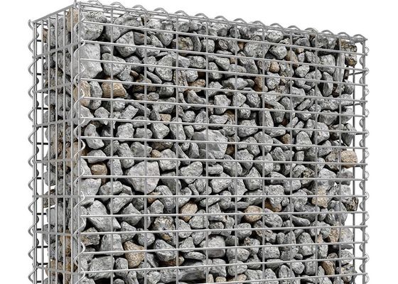 Fio 195 Gabion soldado Mesh Square Garden Edging do ferro de 80 x de 80mm