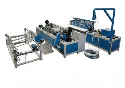 Máquina de fabricação de rede de tecelagem de grelhas de fio de diamante para proteção de campos de beisebol