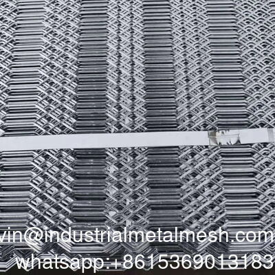 Lâmina polida de cor brilhante revestida de pó decorativa de rede de arame metálico expandido