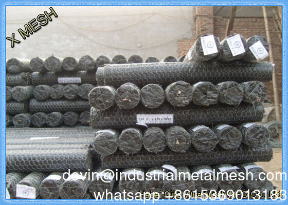 Cerca de malha de arame de ferro hexagonal para galinheiro quadrado revestido com PVC