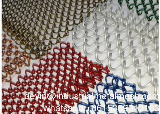 Brass Decorative Fashion Wire Mesh Mesh Partitions Curtain Fabric stainless steel woven wire mesh