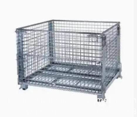 Metal Storage Cage/Steel Cage/Wire Mesh Cage for Warehouse Transport Stillage Wire Mesh Cage