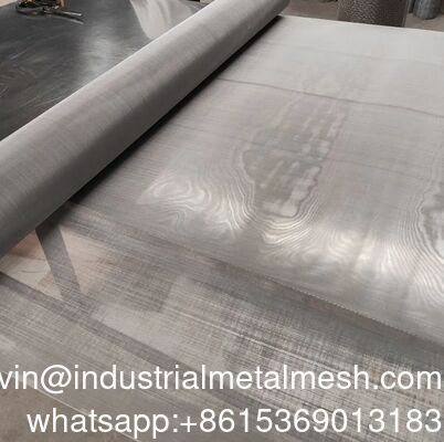 Malha de arame de aço inoxidável de 300 /325 /350/400 Mesh para Malha de Filtro Dissipação de Calor Impressão