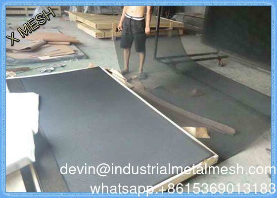 Ecrã de segurança de tecido preto resistente Ecrã de insetos para proteção da janela do portão da villa