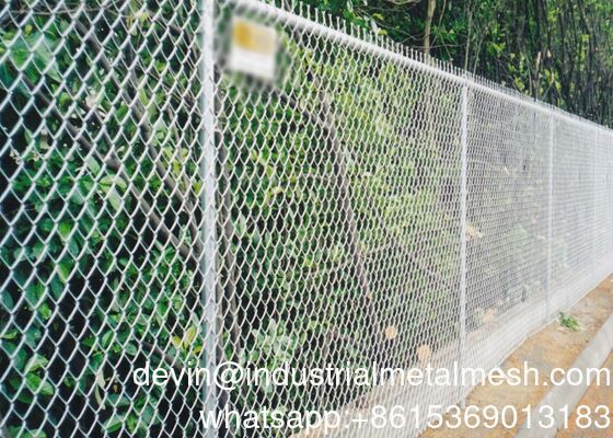 Cercas de ligação de cadeia galvanizadas versáteis para canteiros de obras