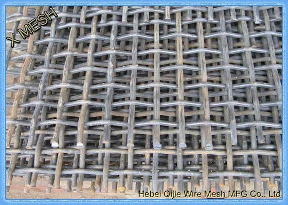 Malha frisada alta da tela do triturador da tela de vibração da rede de arame do aço de manganês