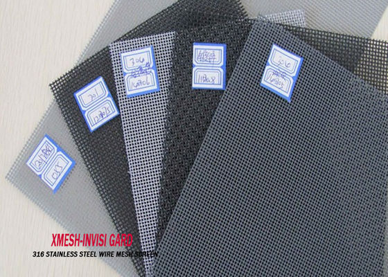 Cor de aço inoxidável do preto do tamanho da tela 18X14 da janela da segurança da anti mosca do mosquito