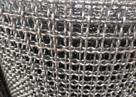 Uso frisado da rede de arame do Weave liso do alumínio 5052 como a cerca ou o filtro na indústria