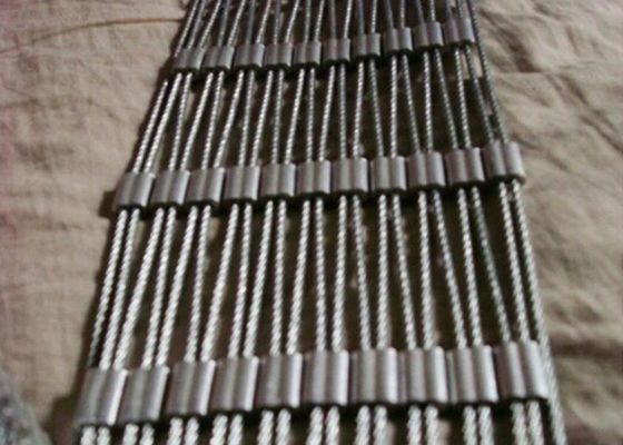 X flexível tende o cabo entrançado de aço Mesh For Balustrade de 1.2mm