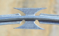 Único fio sanfona Corss 2.5mm farpados da lâmina da torção Bto22