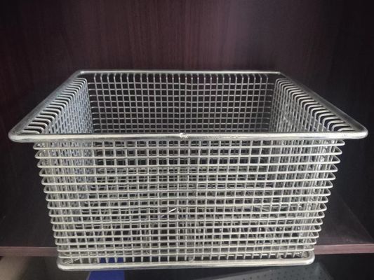 Fio de aço inoxidável Mesh Tray Sterilizing Corrosion Resistant da prata 0.5mm