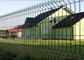 Metal decorativo exterior 3d da casa que dobra o fio curvado V Mesh Garden Fence de Panel Welded Rigid da cerca