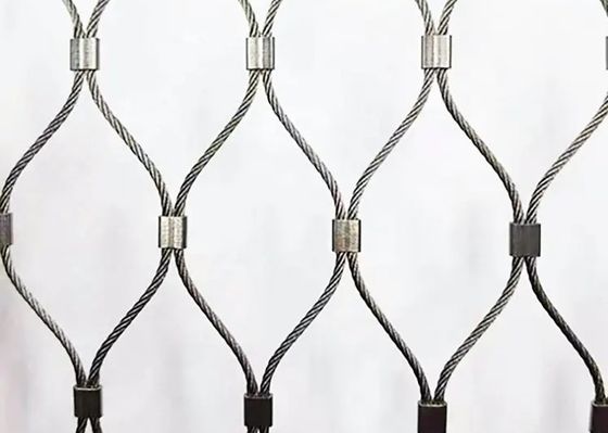 corda de fio 304 316 316l de aço inoxidável de grande resistência Mesh Net For Aviary Zoo
