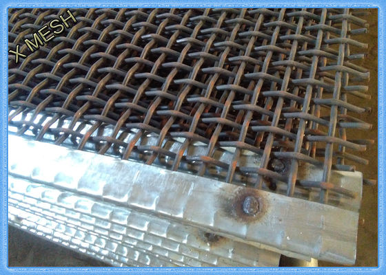 furo quadrado alto do aço carbono da malha da tela de vibração de 1.5x2m