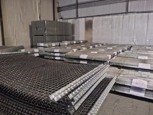 0,7 - aço carbono médio frisado soldado da rede de arame 45# de 20mm