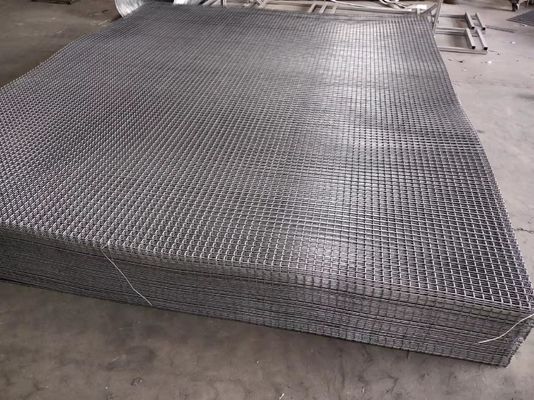 3.4mm Painéis de vedação de arame galvanizado soldado 15cm Malha 1.22*2.44 Preto