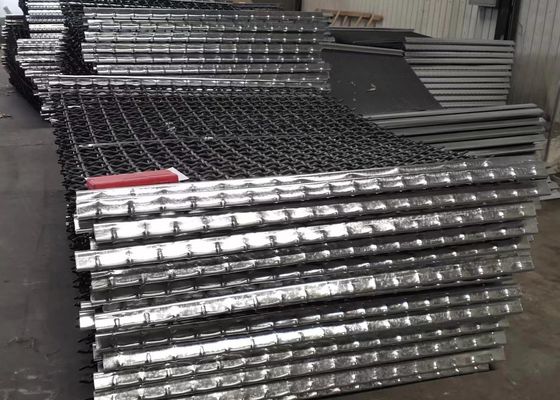 Ecrã de malha de fio de ferro tecido com alto manganês para triturador