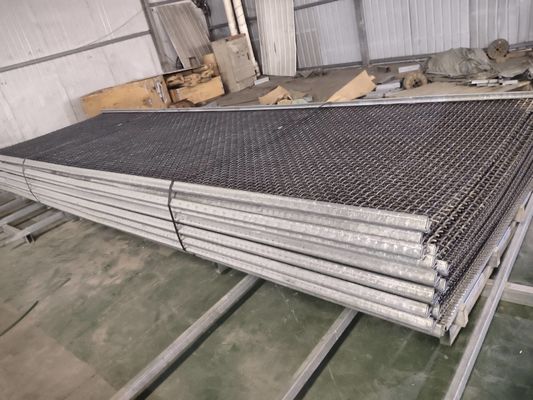 Ecrã de malha de fio de ferro tecido com alto manganês para triturador