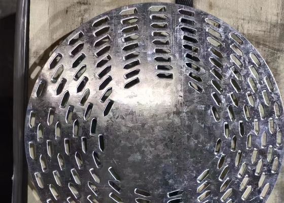 7" de diâmetro Placa galvanizada redonda anti-divisão