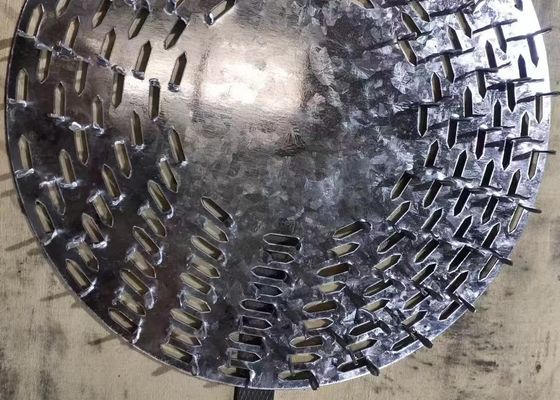 7" de diâmetro Placa galvanizada redonda anti-divisão