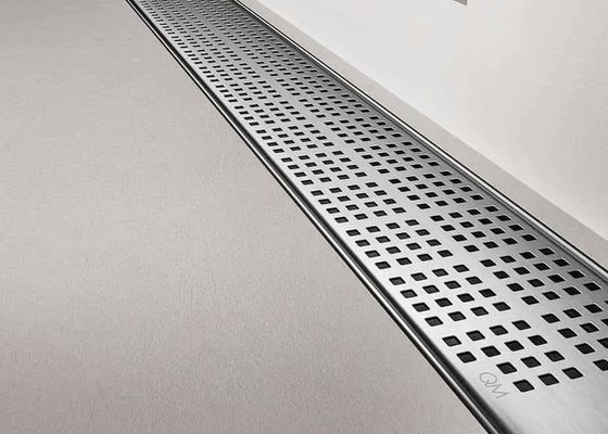 Canais de grades de aço galvanizado inoxidável com escoamento de piso de sifão / cobertura de chapa