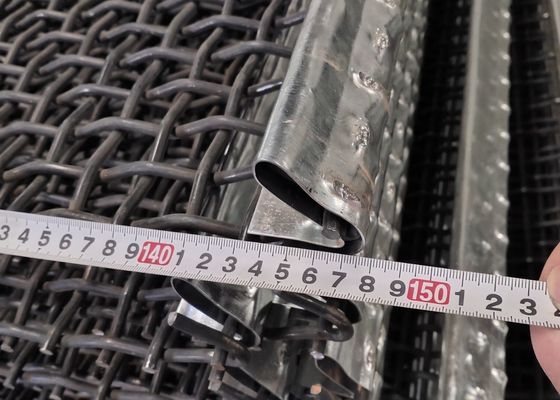 0,7 - aço carbono médio frisado soldado da rede de arame 45# de 20mm