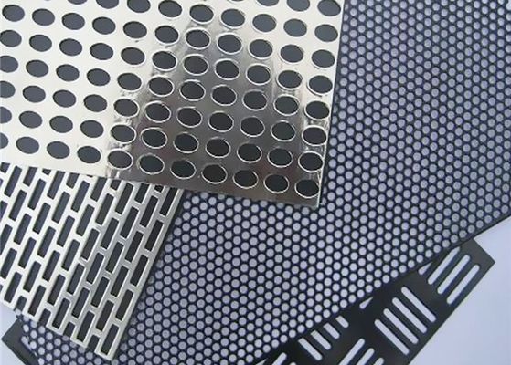 metal perfurado de alumínio Mesh Grille Sheet da folha sextavada do furo de 1mm
