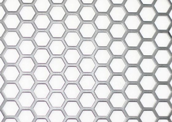 A folha sextavada do furo perfurou o metal Mesh Stainless Steel