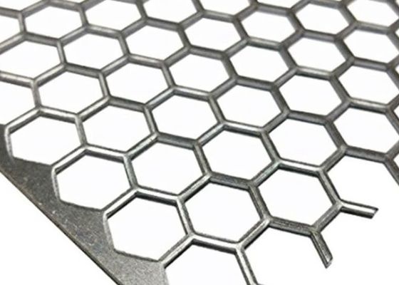 A folha sextavada do furo perfurou o metal Mesh Stainless Steel