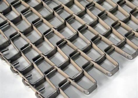 T-316 Cinturão transportador de malha de arame plano de aço inoxidável para assar alimentos
