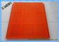 Red Color Mining Screen Mesh Material PU Low Noise Non-Pegging Flexible