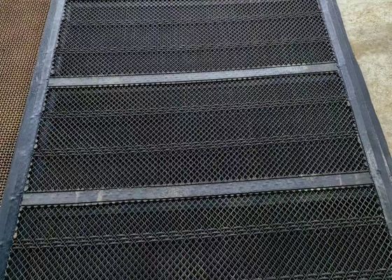 Retalhos de tela de borracha de autolimpeza vibratória para filtragem de xisto